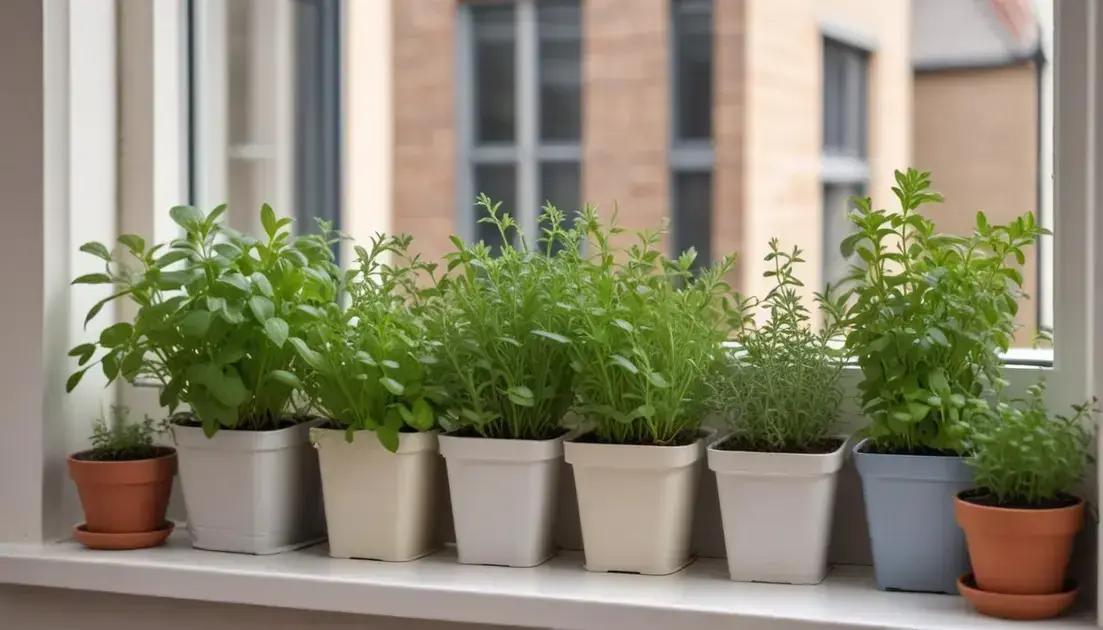 Herbs for tea for small spaces: grow your mini garden