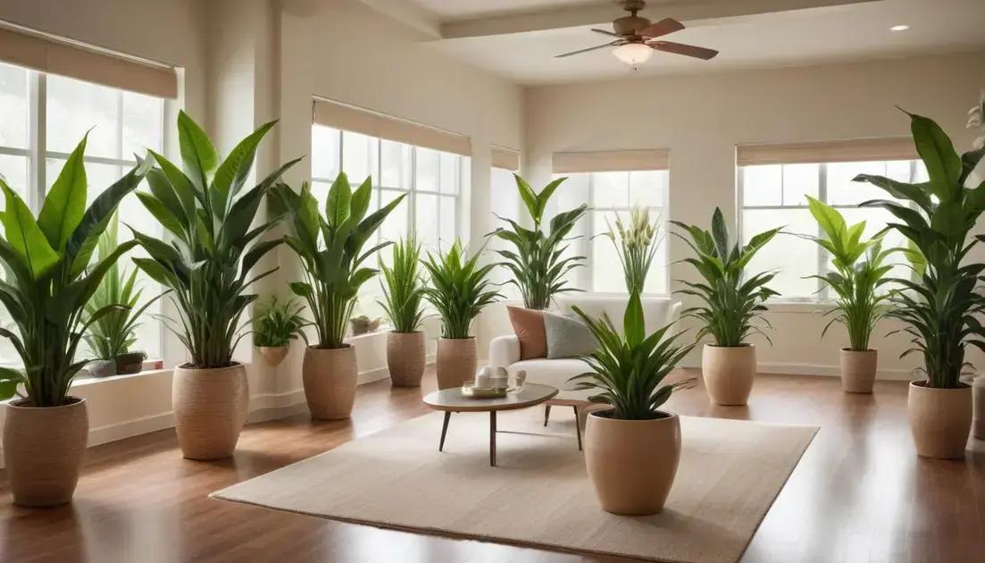 Placement tips for air purifying plants