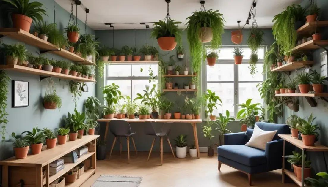 Decorating with plants in small spaces