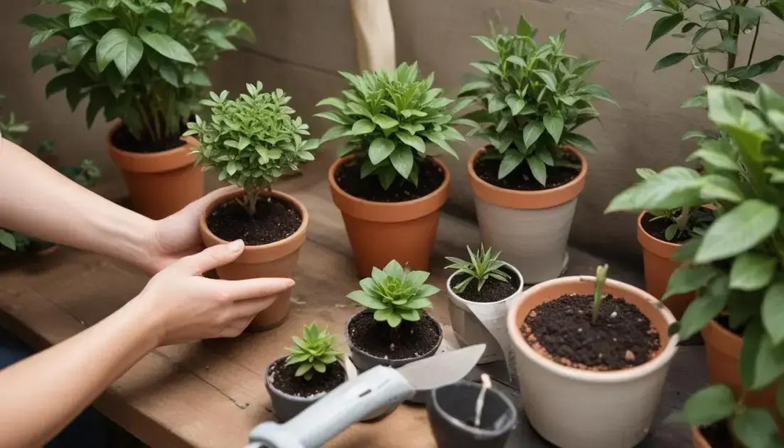 Potting and repotting plants effectively
