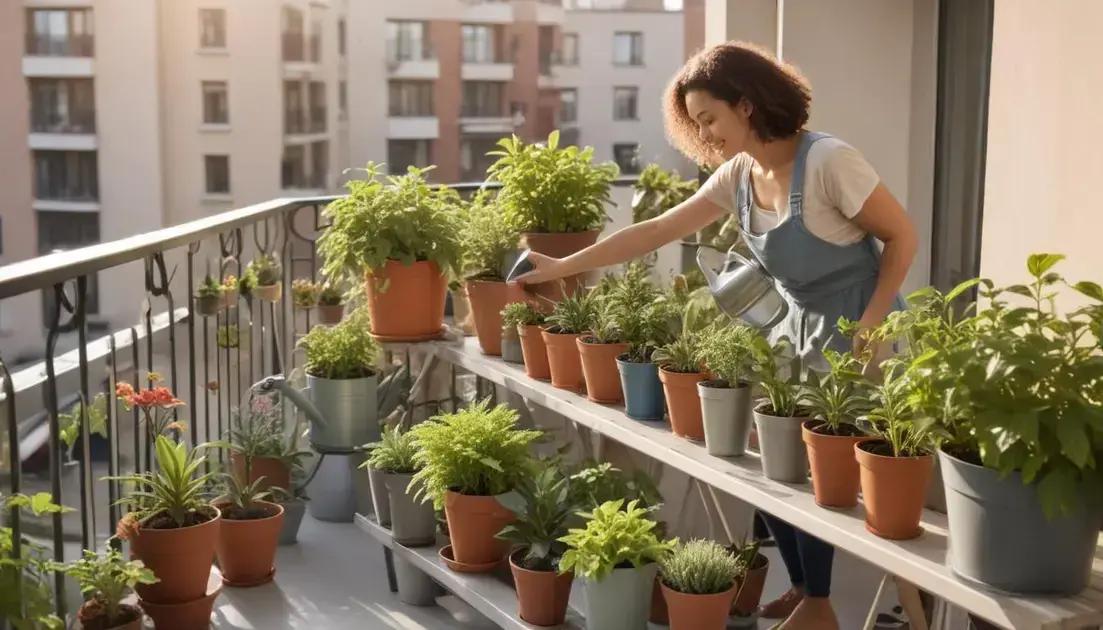 Watering techniques for container gardens